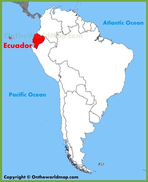 Where Is Ecuador Located On A World Map The World Map