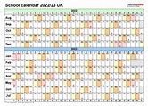 School calendars 2022/23 UK - free printable Word templates