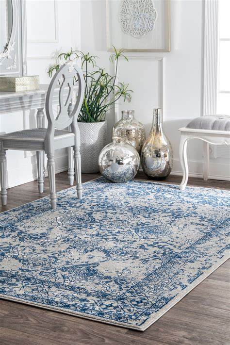 If You Love The Transitional Flair Of An Erased Floral Patterned Rug
