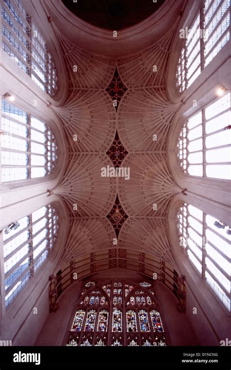 Fan Vaulting Bath Abbey Stock Photo Alamy