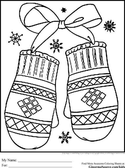 Winter Coloring Pages For Kids Free Printable