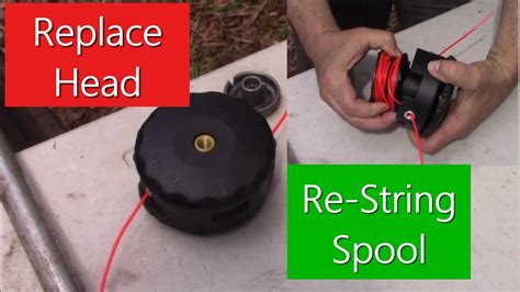 How To Replace Andor Re String An Echo String Trimmer Head Speed Feed