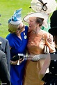 Zara Phillips greets her mother, Princess Anne, Princess Royal on the ...