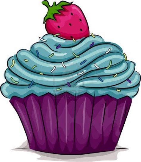 Strawberry Cupcake Clip Art