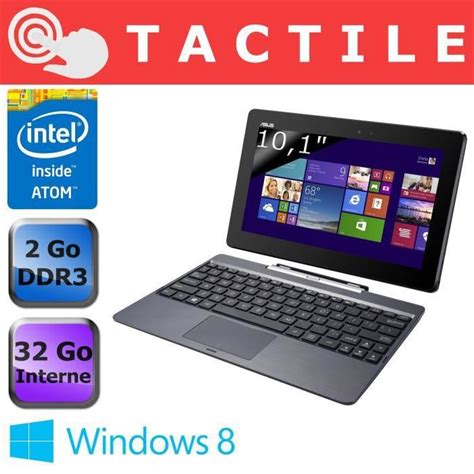 It's colored in gray and black and on its top side there's an image of the device. Asus Transformer Book T100 - T100TA-DK002H - Achat / Vente ...