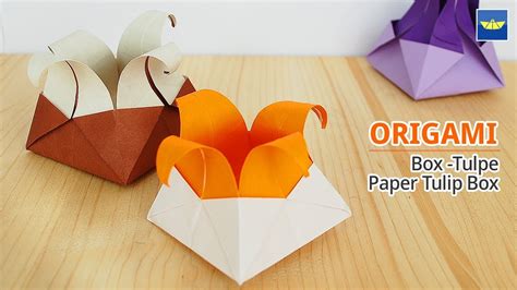 Origami Box Blumen Youtube