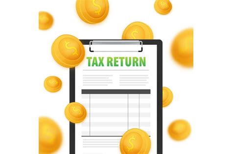 Tax Return In Flat Style Flat Vector Graphic By Dg Studio · Creative