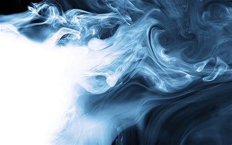 Blue Smoke Art Amazing Black Magic Abstract Fantasy 3d String