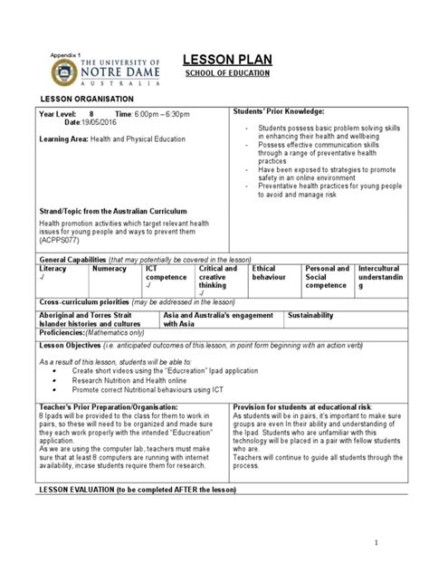 Ict at ks 3, unit : ict lesson plan template | Educational Technology | Lesson ...