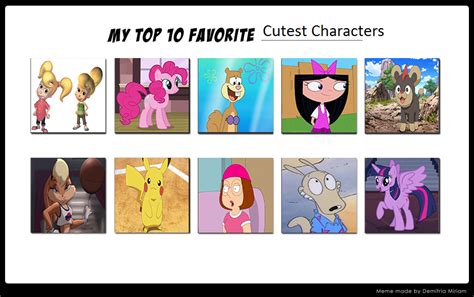 My Top 10 Cutest Characters By Homersimpson1983 On Deviantart