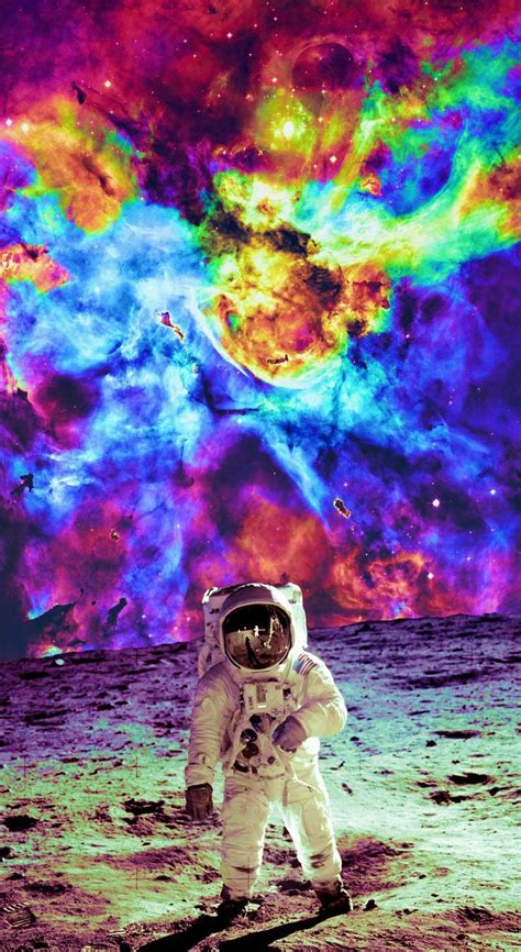 Trippy Astronaut In Space Wallpapers Top Free Trippy