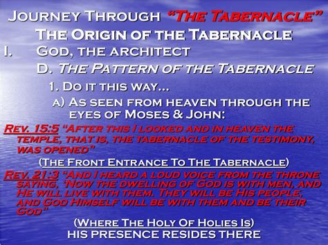 Ppt Journey Through The Tabernacle Powerpoint Presentation Free