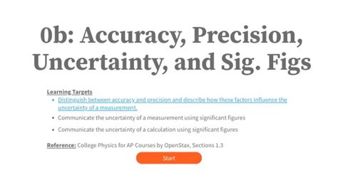 Topic 0b Accuracy Precision And Sig Figs