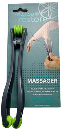 New Gaiam Restore Dual Finger Hand Massager 18713624260 Ebay