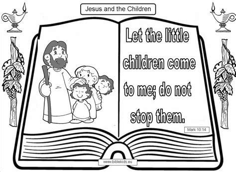 These bold 'n bossy coloring pages are ready for you to print out and color Jesus With Little Children Coloring Page - Coloring Home