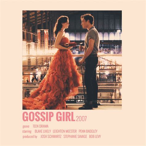 Minimalist Gossip Girl Tv Show Polaroid Poster Gossip Girl Girl Tv