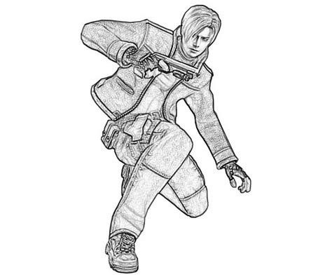 Top 20 printable bat coloring pages. Resident Evil Leon S Kennedy Action | Tubing