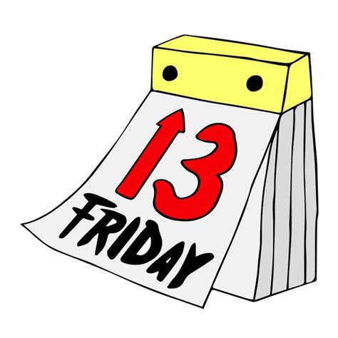 Friday The 13th Friday Icon Friday 13th Calendar Poster Of Friday