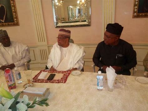 Uche Secondus Visits Ibrahim Babangida In Minna With Pdp Nwc Politics