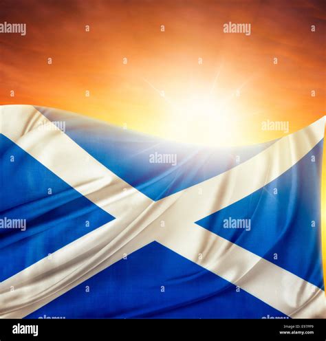Waving Scottish Flag Hi Res Stock Photography And Images Alamy