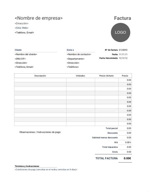 Plantilla De Factura En Excel Descarga Gratis En Invoice Simple