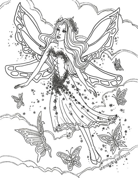 Butterflies Printable Adult Coloring Pages Fairies Porn Videos Newest Deviantart Fairy