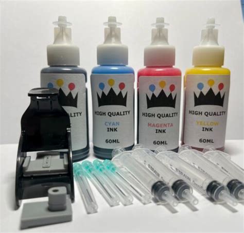 Hp 305 Hp305xl Black And Colour Ink Cartridge Refill Kit With Refill