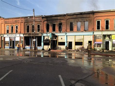 Fire Destroys Downtown Byron Businesses Apartments