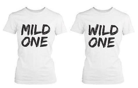 Cute Best Friend T Shirt Mild One And Wild One Funny Bff Matching