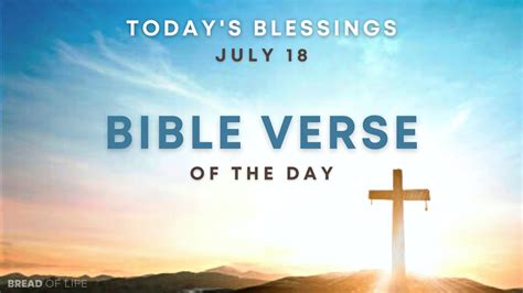 Bible Verse Of The Day Daily Bible Verse July 18 2022 YouTube