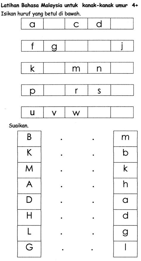 Latihan Abc Untuk Kanak Kanak Tadika