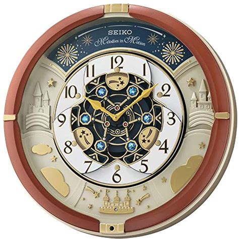 Seiko Castle Night Melodies In Motion Musical Wall Clock Multi
