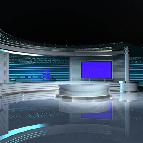 Virtual Tv Studio Set 3d Model Virtual Studio Tv Set