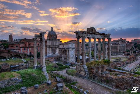 Forum Romanum Sunrise Forum Romanum Rome Italie Facebo Flickr