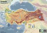 El mapa físico de Turquía - Mapas de El Orden Mundial - EOM