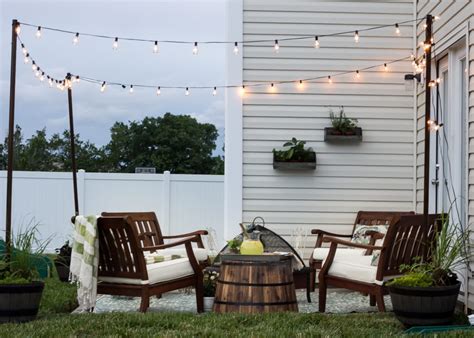 Perfect apartment patio ideas for making small space outdoor living possible. Deck Progress and Dreaming of Outdoor String Lights | The ...