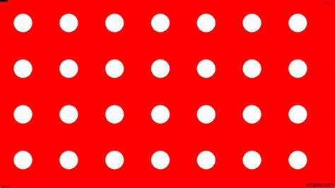 Wallpaper Red White Dots Spots Polka Ff0000 Ffffff 120° 112px 280px