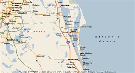 Coco Beach Florida Map Carolina Map