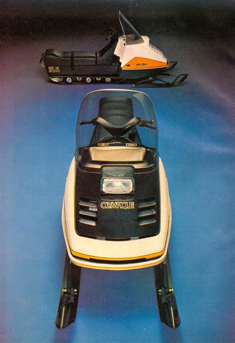 Classic Snowmobiles Of The Past 1975 Skidoo Olympique