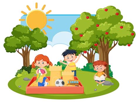 Kids Playing Outside Clipart Images Free Download On Freepik