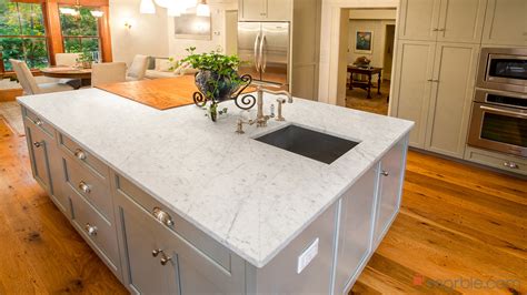 Carrara White Granite Kitchen