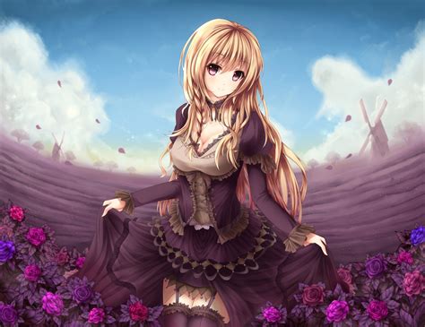 wallpaper anime girls original characters blonde long hair my xxx hot girl