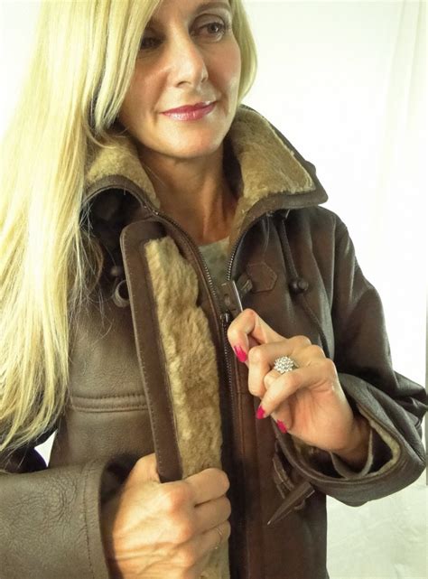 Womens Shearling Sheepskin 34 Length Duffle Coat Radford Leather