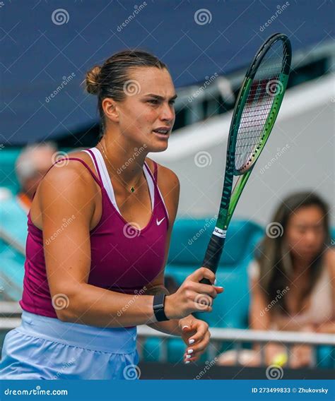 aryna sabalenka of belarus in action during quarter final match against sorana cirstea of