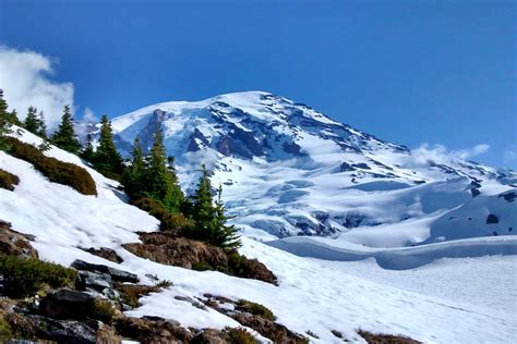 Free Picture Snow Mountain Winter Ice Frost Blue Sky National