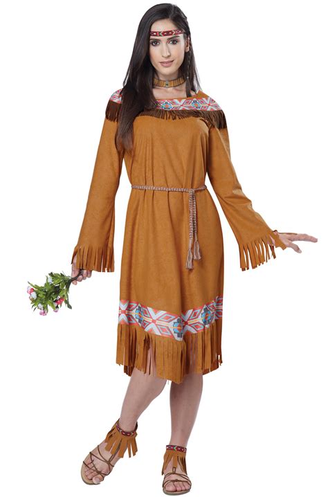 Brand New Classic Indian Maiden Native American Pocahontas Adult Women