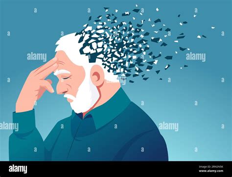 Alzheimers Disease Brain Stock Vector Images Alamy
