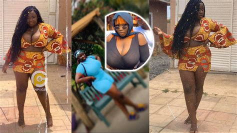 Maame Serwaa Puts Her Raw Uncovered Boobs On Display In New Photos