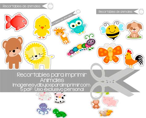 Recortables Infantiles Para Imprimir Colorear Dibujosletras