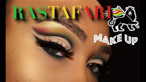 comment faire un maquillage rasta how to do rastafari cut crease 🇲🇱🦁 youtube